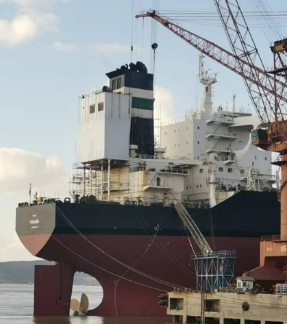 Installation of Scrubber in Yard